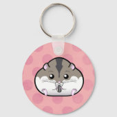 Fat Russian Zwarf Hamster Schlüsselanhänger (Vorderseite)