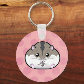 Fat Russian Zwarf Hamster Schlüsselanhänger (Vorderseite)