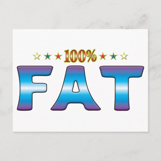 Fat Star Tag v2 Postkarte (Vorderseite)