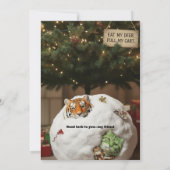 Fat Tiger the Ginger Cat’s Holiday Trouble – Cat R Einladung (Rückseite)