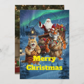 Fat Tiger the Ginger Cat’s Holiday Trouble – Cat R Einladung (Vorne/Hinten)