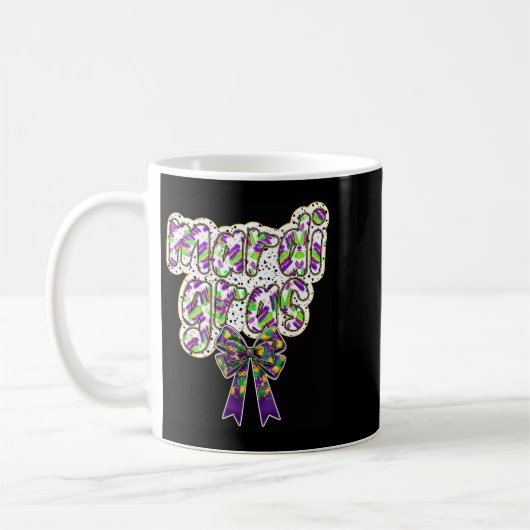 Fat Tuesday Mardi Gras Coquette Bow Kids Girls Wom Kaffeetasse (Links)