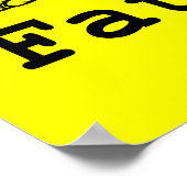 Fat Unicorn Poster (Ecke)