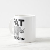 Fat Unicorn Rhino Funny Mug Kaffeetasse (Vorderseite Links)