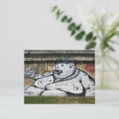 Fat White Man Postkarte (Stehend Vorderseite)