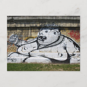 Fat White Man Postkarte