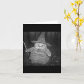 Fat Wizard Cat Fat Kitten Wizard Funny Cat Meme Br Karte (Gelbe Blume)