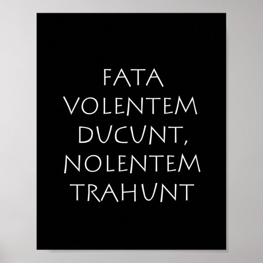 Fata volentem ducunt nolentem traunt poster (Vorne)