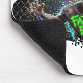 Fatal Error – Glitch Zombie Cyber Horror Mousepad (Ecke)