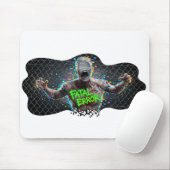 Fatal Error – Glitch Zombie Cyber Horror Mousepad (Mit Mouse)