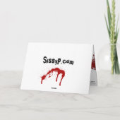 'Fatale Frau' Birthday Card Karte (Rückseite)