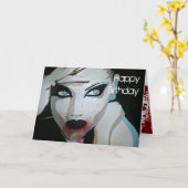 'Fatale Frau' Birthday Card Karte (Gelbe Blume)