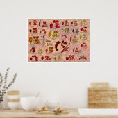 Fataliis Split Chile Paprikaschoten! Poster (Küche)