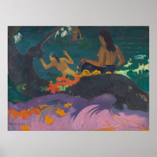 Fatata te Miti Am Meer Gauguin Poster