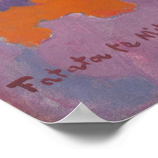 Fatata te Miti Am Meer Paul Gauguin Leinwand Poster (Ecke)