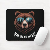 Fatbear Week Retro Bärensmuschel Naturliebhaber Mousepad (Mit Mouse)