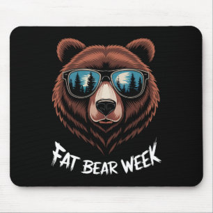 Fatbear Week Retro Bärensmuschel Naturliebhaber Mousepad
