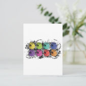 Fatcapschwarz Postkarte (Stehend Vorderseite)