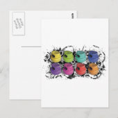 Fatcapschwarz Postkarte (Vorne/Hinten)