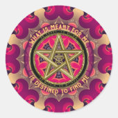 Fated Gifts Love Soul Connections Affirmation Runder Aufkleber (Vorderseite)