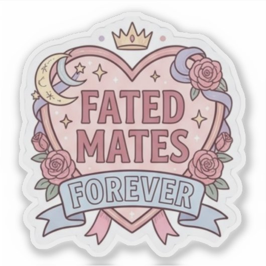 Fated Mates Forever - Romantasy-Buch Aufkleber (Vorderseite)