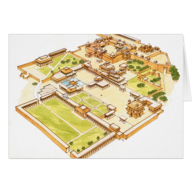 Fatehpur Sikri. Adra. Indien (Vorderseite (Horizontal))