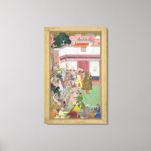 Fatepur Sikiri, 1573: Hasain Quli Khan-l Jahan vor Leinwanddruck