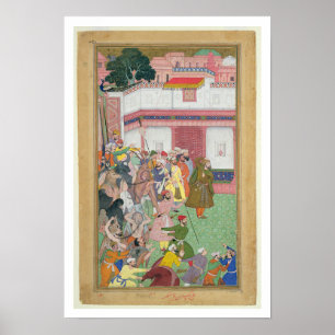 Fatepur Sikiri, 1573: Hasain Quli Khan-l Jahan vor Poster