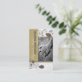 Fatfal Herbst Herbstlaub Wirbel Visitenkarte (Stehend Vorderseite)