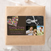 Fatfat Spring Flowers Herz Business Labels (Insitu)
