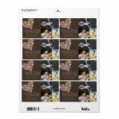Fatfat Spring Flowers Herz Business Labels (Vorne)
