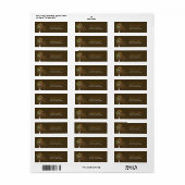 Fatfatin Herbst Trees Brown Address Labels (Vorne)