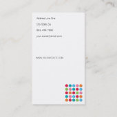 fatfatin punktiert flockige Schatten-Farbe Visitenkarte (Rückseite)