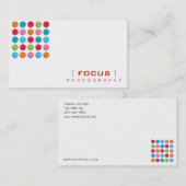 fatfatin punktiert flockige Schatten-Farbe Visitenkarte (Vorne/Hinten)