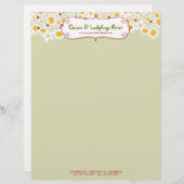 fatfatin weiße Gänseblümchen-u. Briefkopf (Vorne/Hinten)