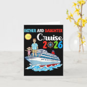 Father &amp; Daughter Cruise 2026 Family Vacation  Karte (Gelbe Blume)