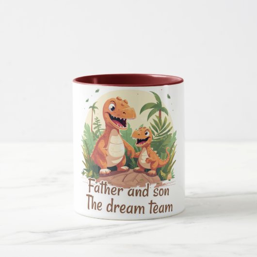 Father and son, das dream team again tasse (Zentrum)