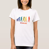 Father And Son Evolution Silhouette Design T-Shirt (Vorderseite)