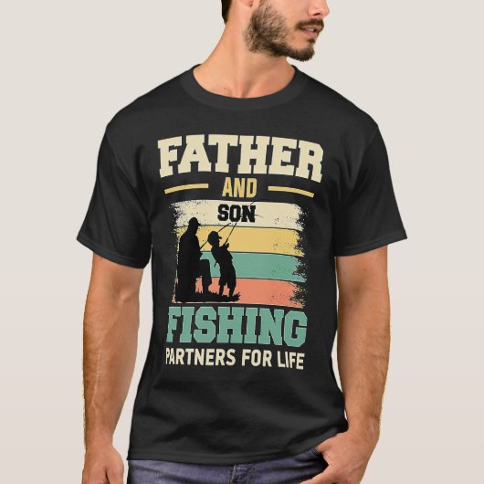 Father and son fishing partners for life T-Shirt (Vorderseite)