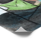 Father and Son Fishing Poster (Ecke)