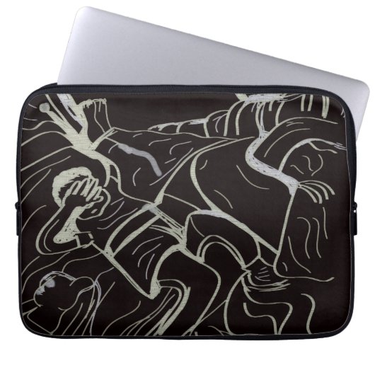 Father and Son Laptop Sleeve (Vorderseite)