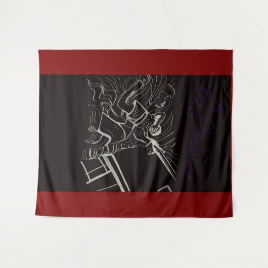 Father and Son Large Tapestry Wandteppich (Vorderseite (Horizontal))
