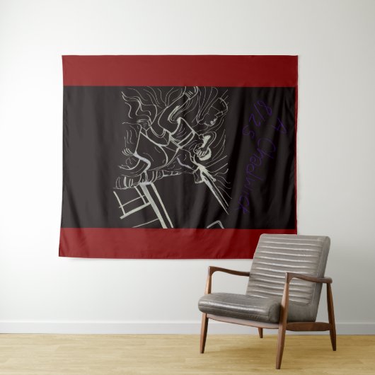 Father and Son Large Tapestry Wandteppich (Beispiel (Horizontal))