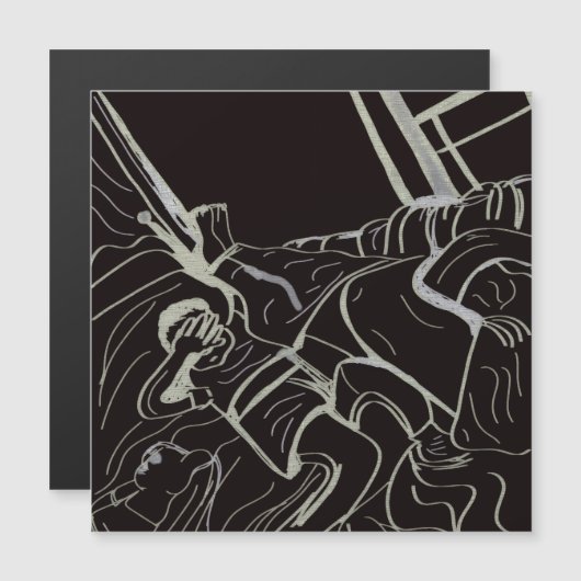 Father and Son Magnetic Card Magnetkarte (Vorne/Hinten)