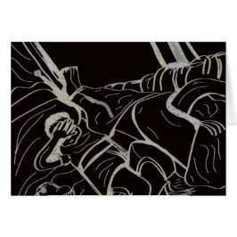 Father and Son Semi-gloss Greeting Card