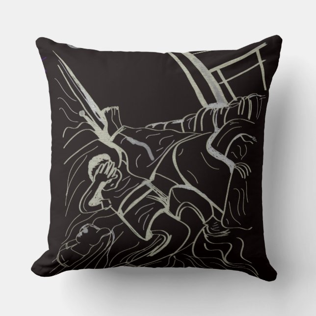 Father and Son Throw Pillow Kissen (Vorderseite)