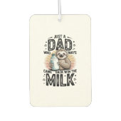 father and son with milk  sloth graphic design-01 autolufterfrischer (Vorderseite)