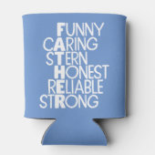 Father Attributes Crossword Art Dosenkühler (Rückseite)