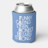 Father Attributes Crossword Art Dosenkühler (Kanne Rückseite)