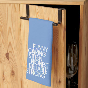 Father Attributes Crossword Art Geschirrtuch